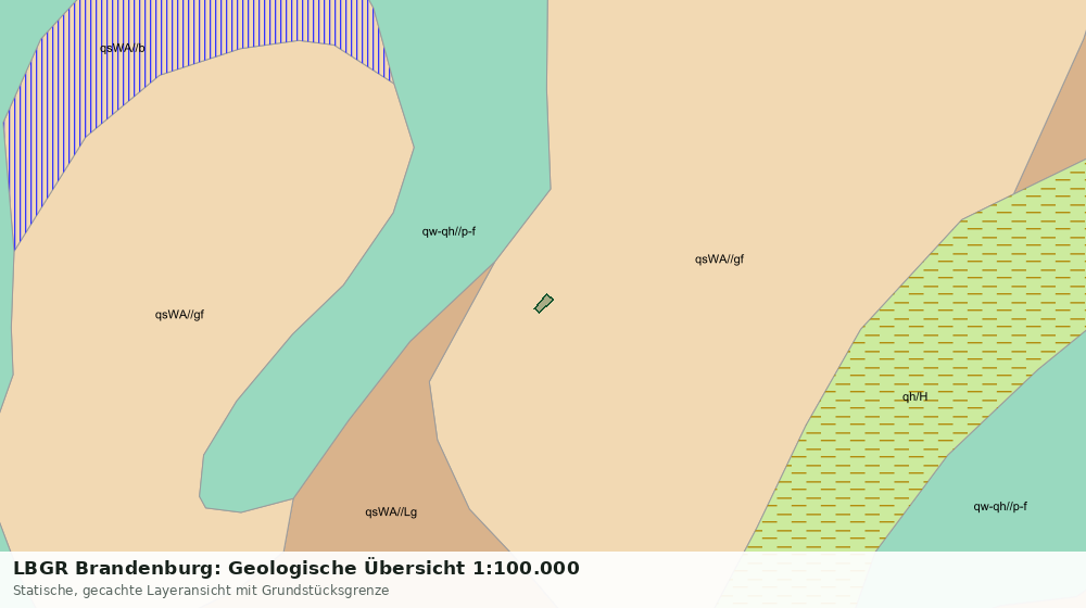 Statische Kartenansicht: LBGR Brandenburg: Geologische Übersicht 1:100.000