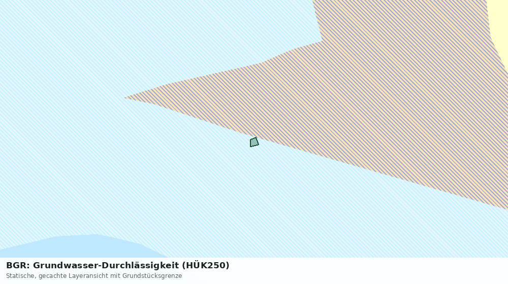 Statische Kartenansicht: BGR: Grundwasser-Durchlässigkeit (HÜK250)