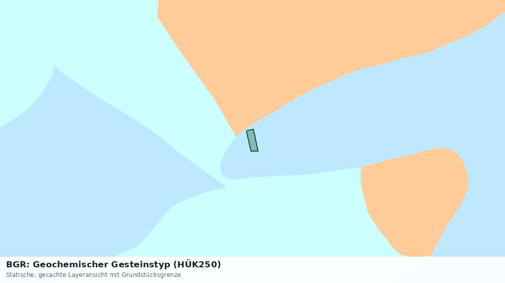 Statische Kartenansicht: BGR: Geochemischer Gesteinstyp (HÜK250)