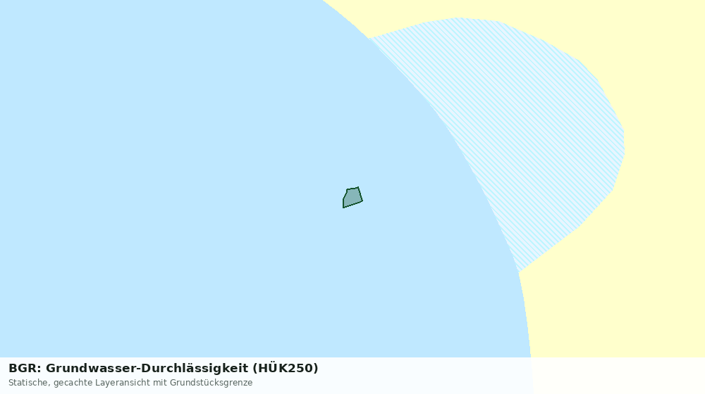 Statische Kartenansicht: BGR: Grundwasser-Durchlässigkeit (HÜK250)