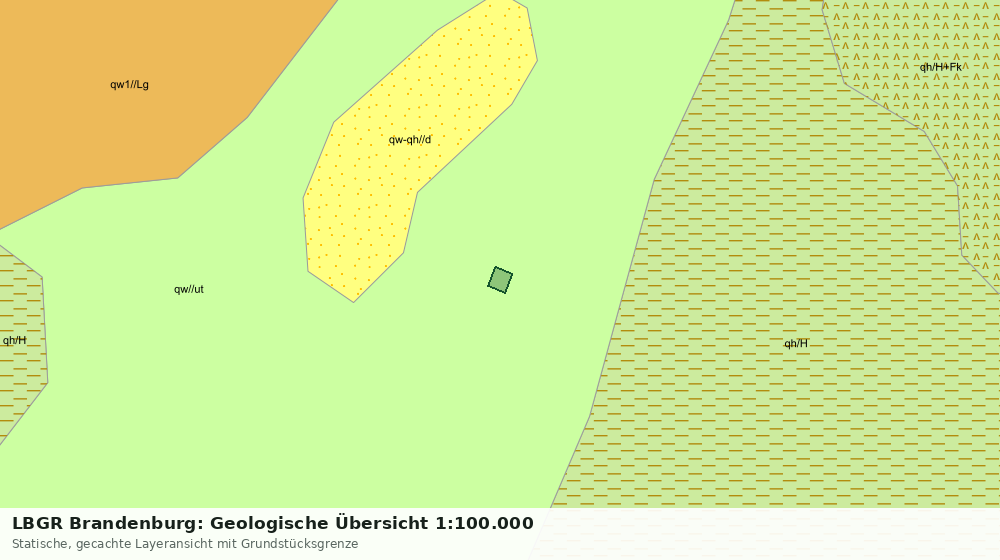 Statische Kartenansicht: LBGR Brandenburg: Geologische Übersicht 1:100.000