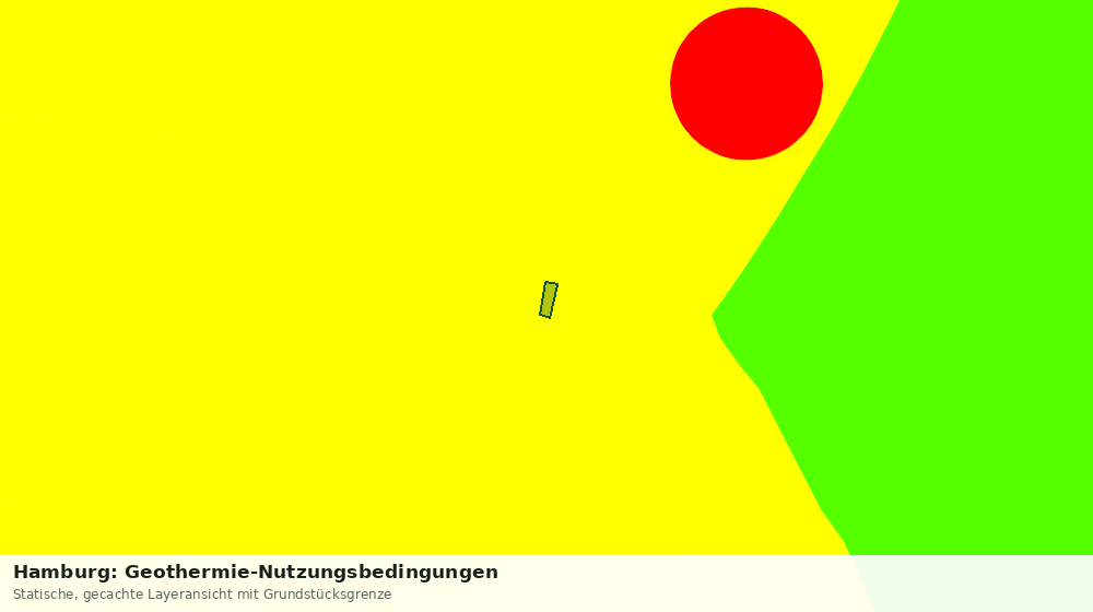 Statische Kartenansicht: Hamburg: Geothermie-Nutzungsbedingungen