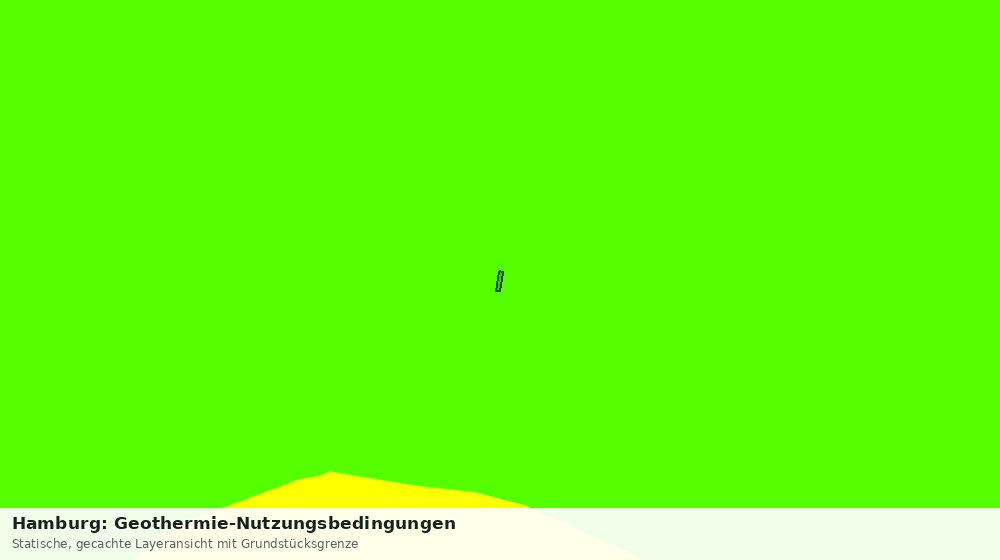 Statische Kartenansicht: Hamburg: Geothermie-Nutzungsbedingungen