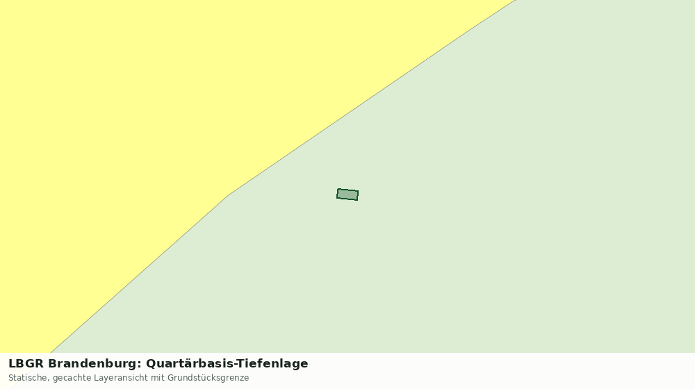 Statische Kartenansicht: LBGR Brandenburg: Quartärbasis-Tiefenlage