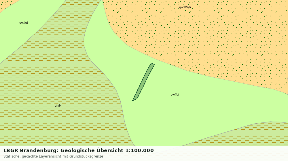Statische Kartenansicht: LBGR Brandenburg: Geologische Übersicht 1:100.000