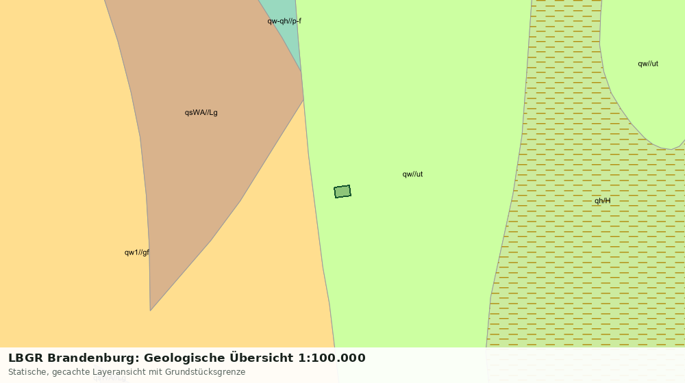 Statische Kartenansicht: LBGR Brandenburg: Geologische Übersicht 1:100.000