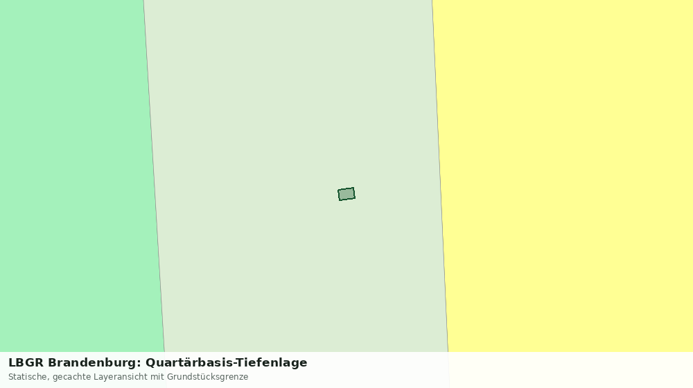 Statische Kartenansicht: LBGR Brandenburg: Quartärbasis-Tiefenlage
