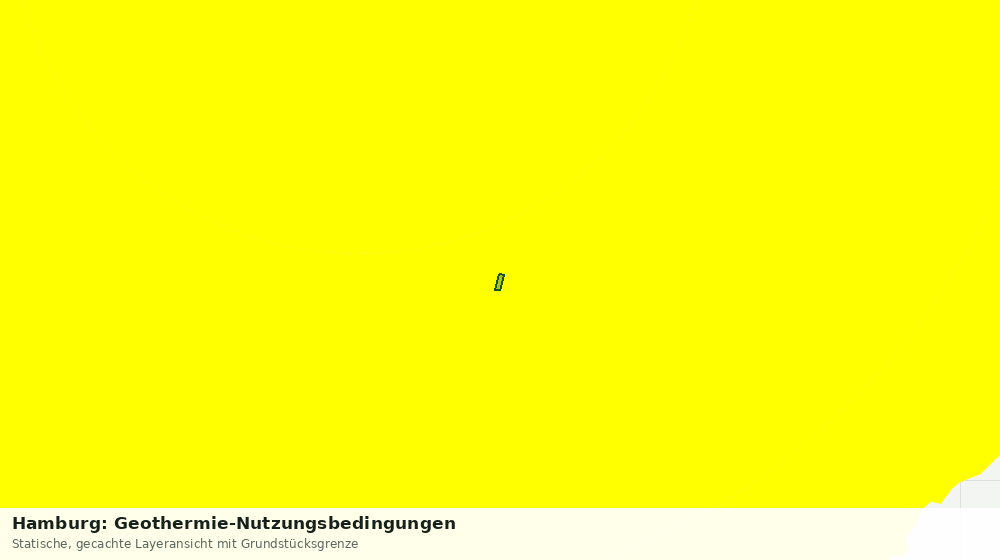 Statische Kartenansicht: Hamburg: Geothermie-Nutzungsbedingungen