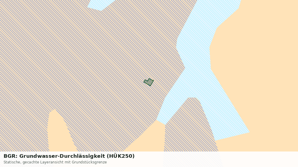Statische Kartenansicht: BGR: Grundwasser-Durchlässigkeit (HÜK250)
