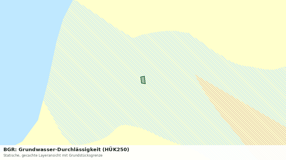 Statische Kartenansicht: BGR: Grundwasser-Durchlässigkeit (HÜK250)