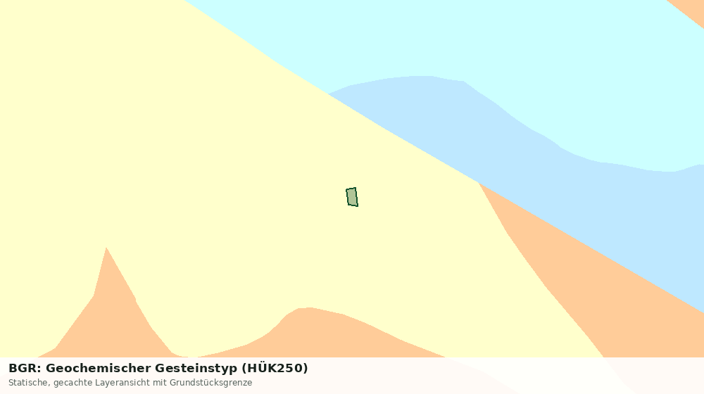 Statische Kartenansicht: BGR: Geochemischer Gesteinstyp (HÜK250)