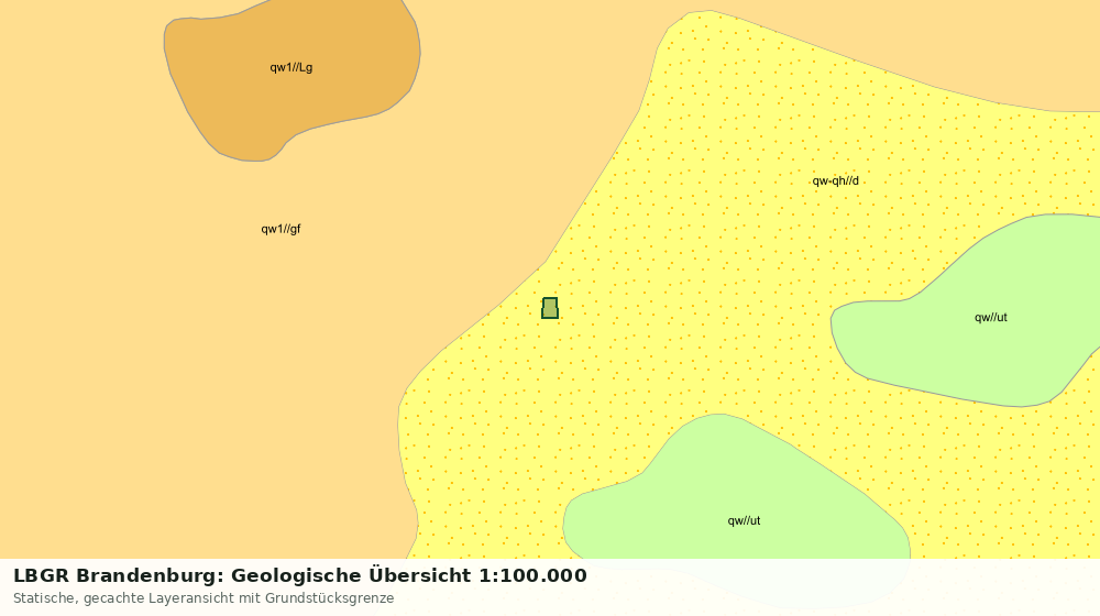 Statische Kartenansicht: LBGR Brandenburg: Geologische Übersicht 1:100.000