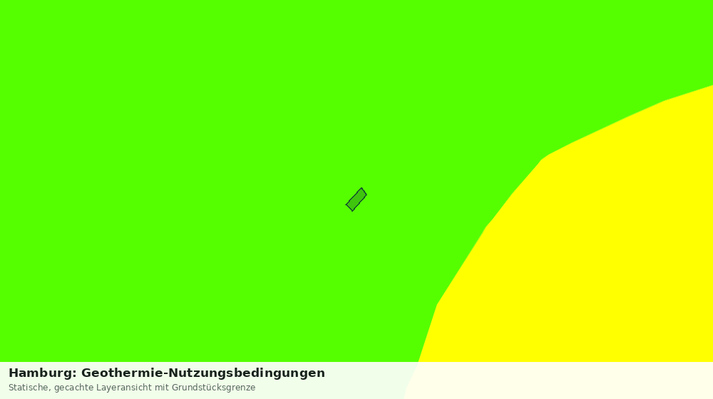 Statische Kartenansicht: Hamburg: Geothermie-Nutzungsbedingungen