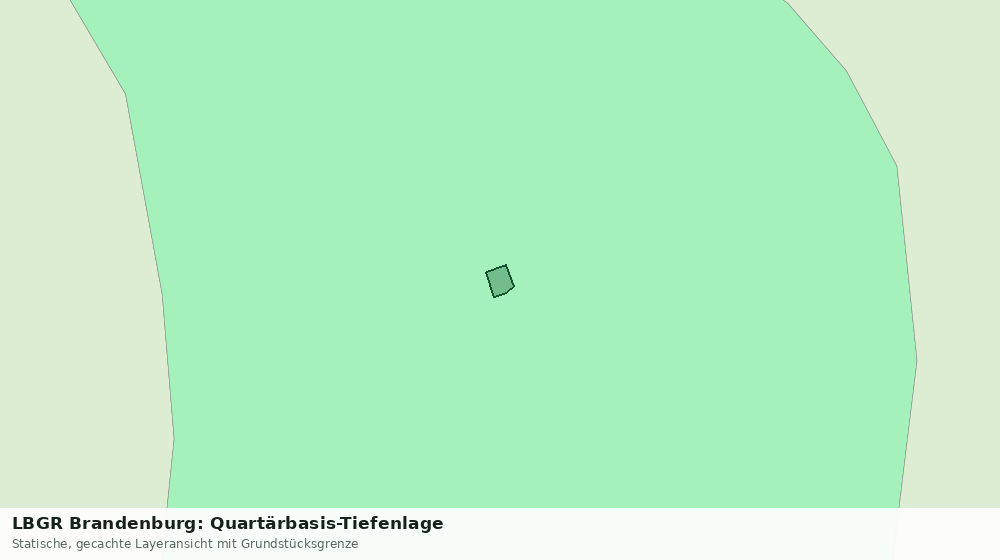 Statische Kartenansicht: LBGR Brandenburg: Quartärbasis-Tiefenlage