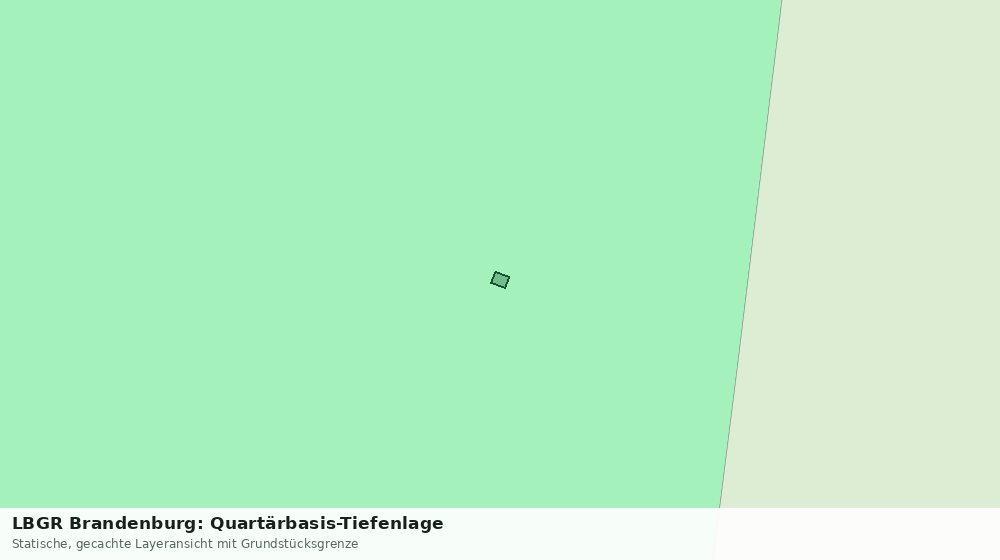 Statische Kartenansicht: LBGR Brandenburg: Quartärbasis-Tiefenlage