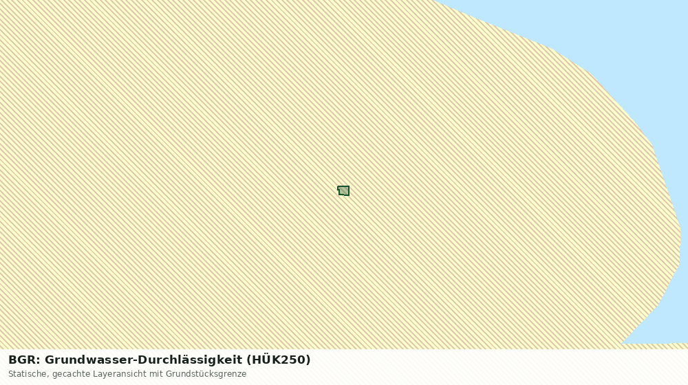 Statische Kartenansicht: BGR: Grundwasser-Durchlässigkeit (HÜK250)