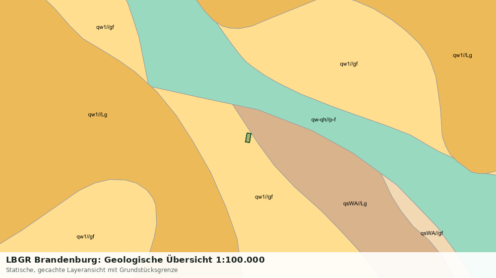 Statische Kartenansicht: LBGR Brandenburg: Geologische Übersicht 1:100.000