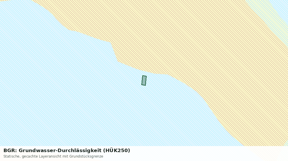 Statische Kartenansicht: BGR: Grundwasser-Durchlässigkeit (HÜK250)