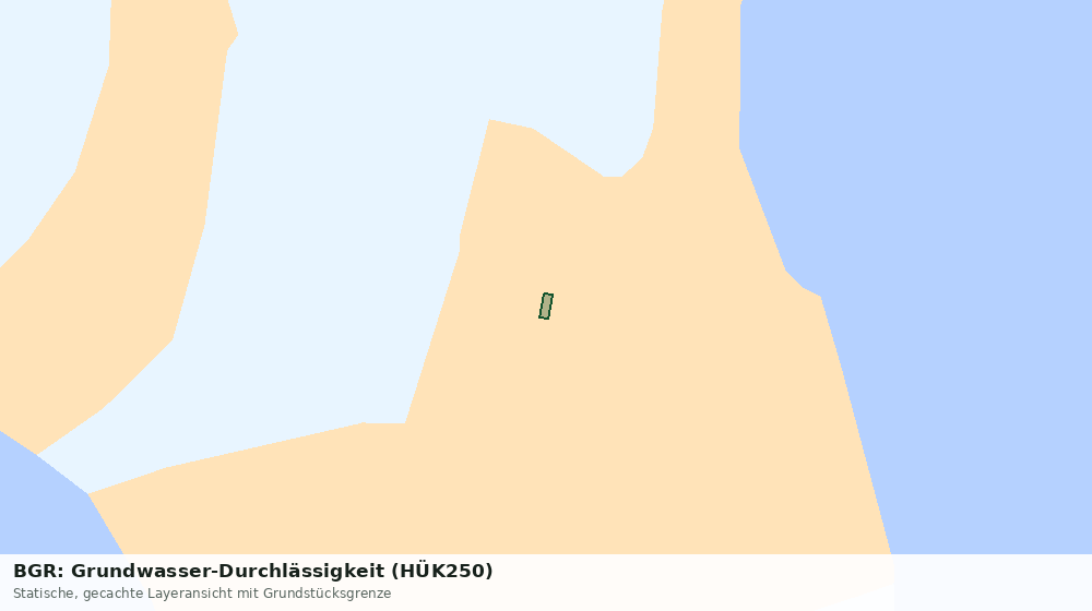 Statische Kartenansicht: BGR: Grundwasser-Durchlässigkeit (HÜK250)