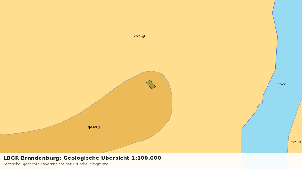 Statische Kartenansicht: LBGR Brandenburg: Geologische Übersicht 1:100.000