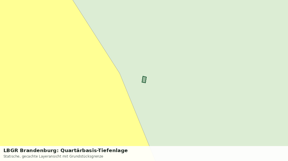 Statische Kartenansicht: LBGR Brandenburg: Quartärbasis-Tiefenlage