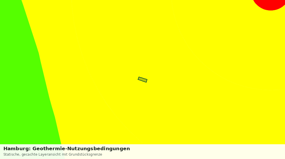Statische Kartenansicht: Hamburg: Geothermie-Nutzungsbedingungen