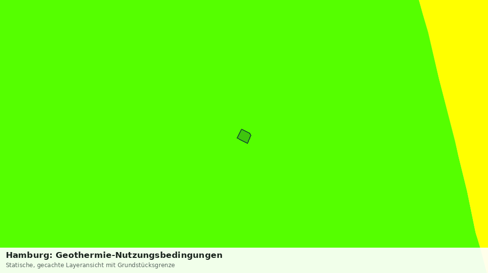 Statische Kartenansicht: Hamburg: Geothermie-Nutzungsbedingungen