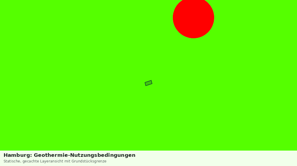 Statische Kartenansicht: Hamburg: Geothermie-Nutzungsbedingungen