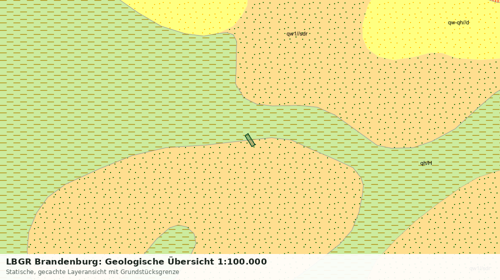 Statische Kartenansicht: LBGR Brandenburg: Geologische Übersicht 1:100.000