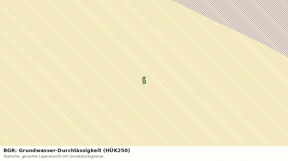 Statische Kartenansicht: BGR: Grundwasser-Durchlässigkeit (HÜK250)