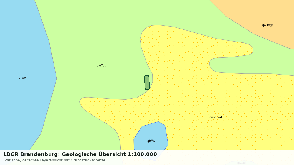 Statische Kartenansicht: LBGR Brandenburg: Geologische Übersicht 1:100.000