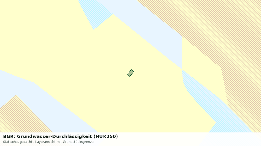 Statische Kartenansicht: BGR: Grundwasser-Durchlässigkeit (HÜK250)
