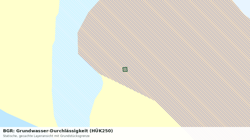 Statische Kartenansicht: BGR: Grundwasser-Durchlässigkeit (HÜK250)
