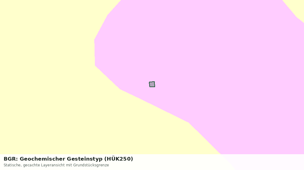Statische Kartenansicht: BGR: Geochemischer Gesteinstyp (HÜK250)