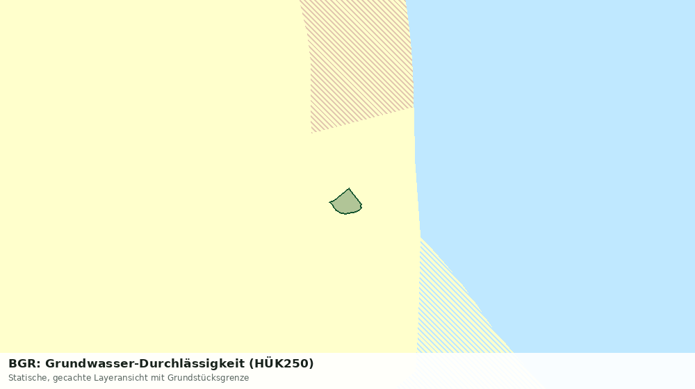 Statische Kartenansicht: BGR: Grundwasser-Durchlässigkeit (HÜK250)