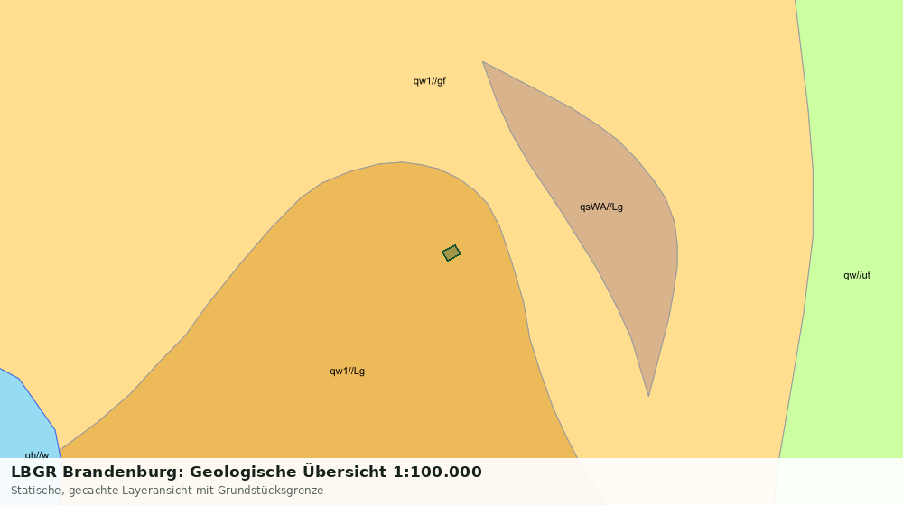Statische Kartenansicht: LBGR Brandenburg: Geologische Übersicht 1:100.000