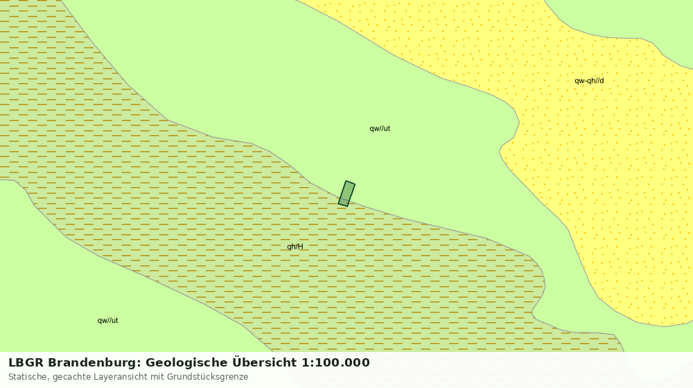 Statische Kartenansicht: LBGR Brandenburg: Geologische Übersicht 1:100.000