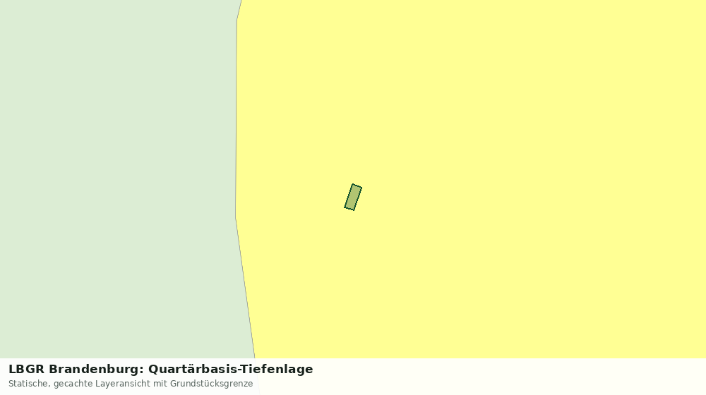Statische Kartenansicht: LBGR Brandenburg: Quartärbasis-Tiefenlage