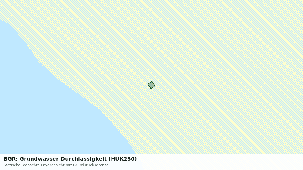Statische Kartenansicht: BGR: Grundwasser-Durchlässigkeit (HÜK250)