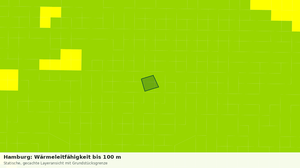 Statische Kartenansicht: Hamburg: Wärmeleitfähigkeit bis 100 m