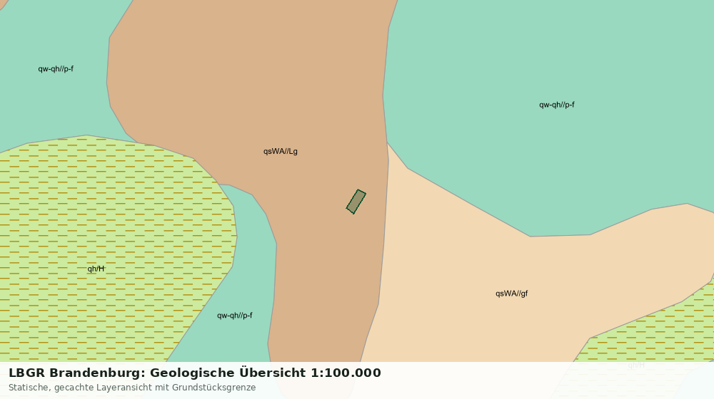 Statische Kartenansicht: LBGR Brandenburg: Geologische Übersicht 1:100.000