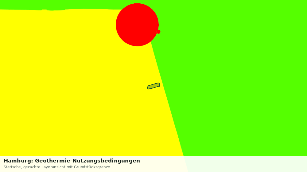 Statische Kartenansicht: Hamburg: Geothermie-Nutzungsbedingungen