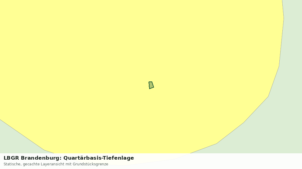 Statische Kartenansicht: LBGR Brandenburg: Quartärbasis-Tiefenlage