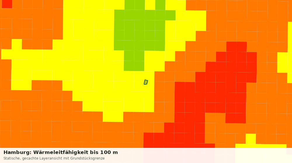 Statische Kartenansicht: Hamburg: Wärmeleitfähigkeit bis 100 m