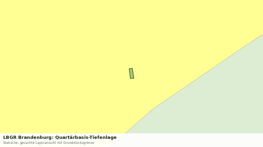 Statische Kartenansicht: LBGR Brandenburg: Quartärbasis-Tiefenlage
