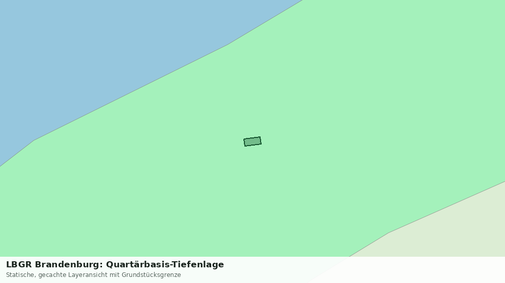 Statische Kartenansicht: LBGR Brandenburg: Quartärbasis-Tiefenlage