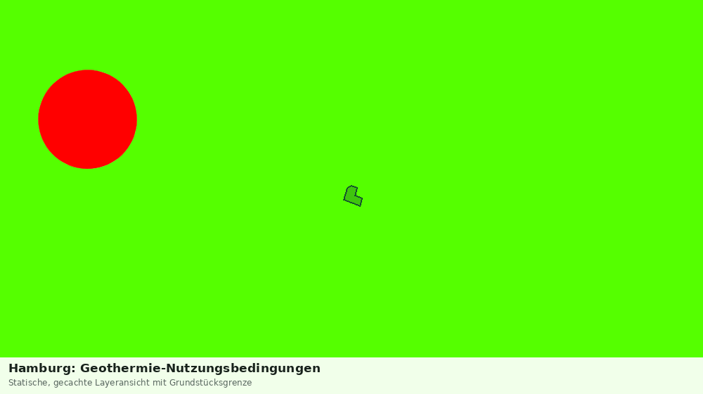 Statische Kartenansicht: Hamburg: Geothermie-Nutzungsbedingungen