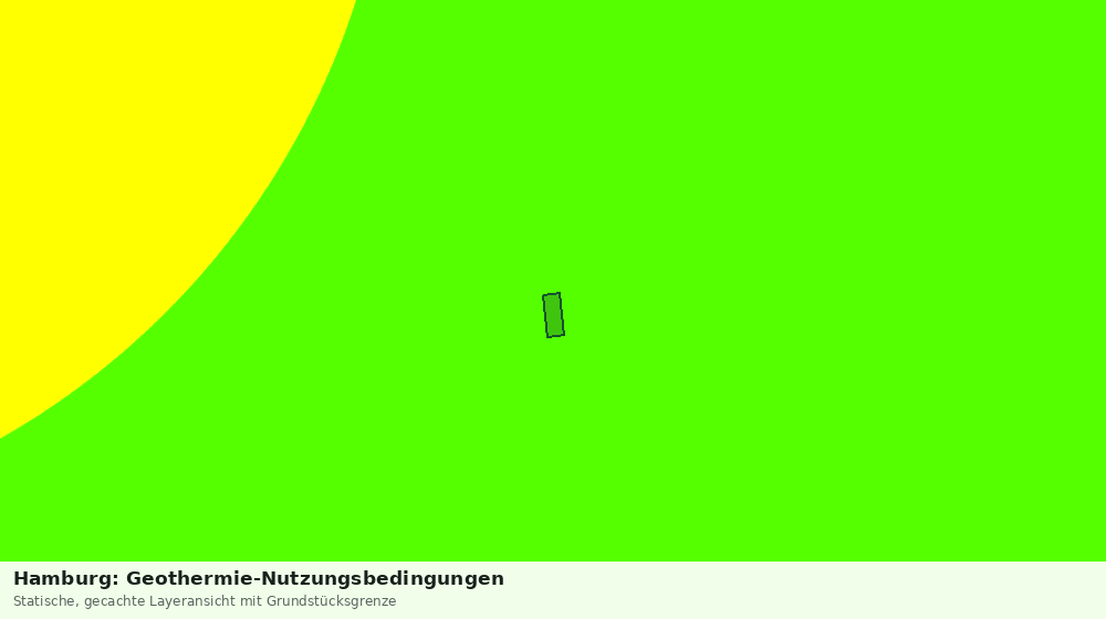 Statische Kartenansicht: Hamburg: Geothermie-Nutzungsbedingungen