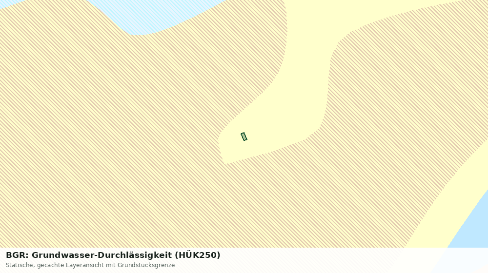 Statische Kartenansicht: BGR: Grundwasser-Durchlässigkeit (HÜK250)