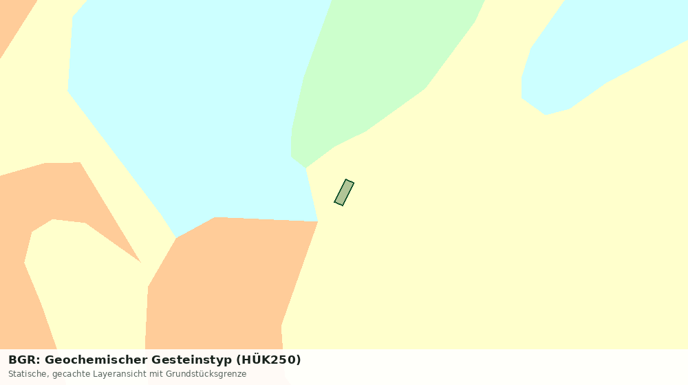 Statische Kartenansicht: BGR: Geochemischer Gesteinstyp (HÜK250)